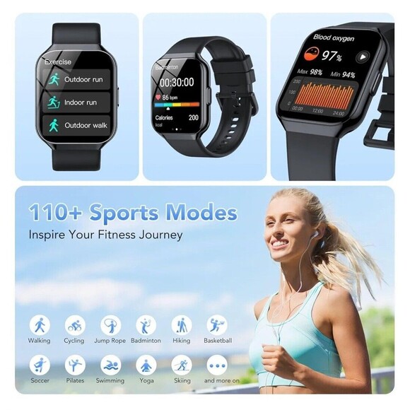 Smart Watch for Men Women (Answer/Make Call), 1.96" HD Smartwatch Fitness... - Picture 5 of 7